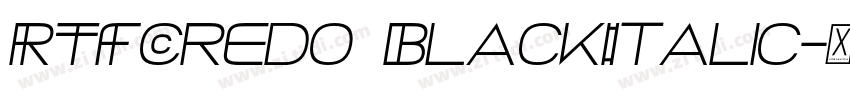 RTFCredo BlackItalic字体转换